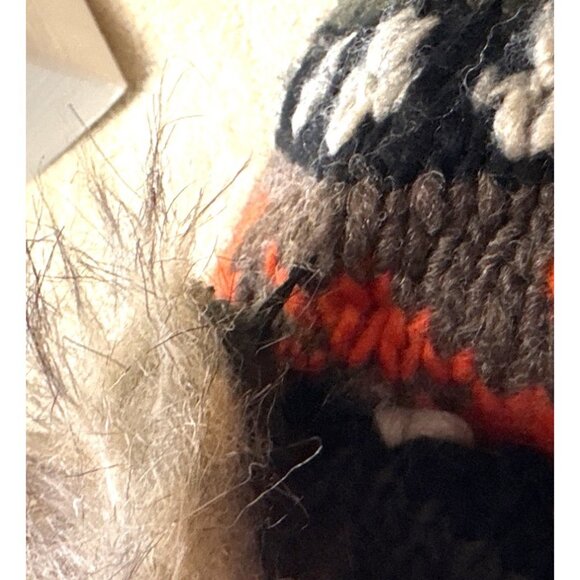 American Eagle Winter Hat Trapper Toque Faux Fur Knit Multicolor One Size Winter - Picture 10 of 11